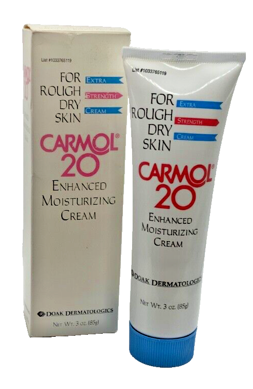 (1) Carmol 20 For Rough Dry Skin Enhanced Moisturizing Cream 3 oz. New DOAK