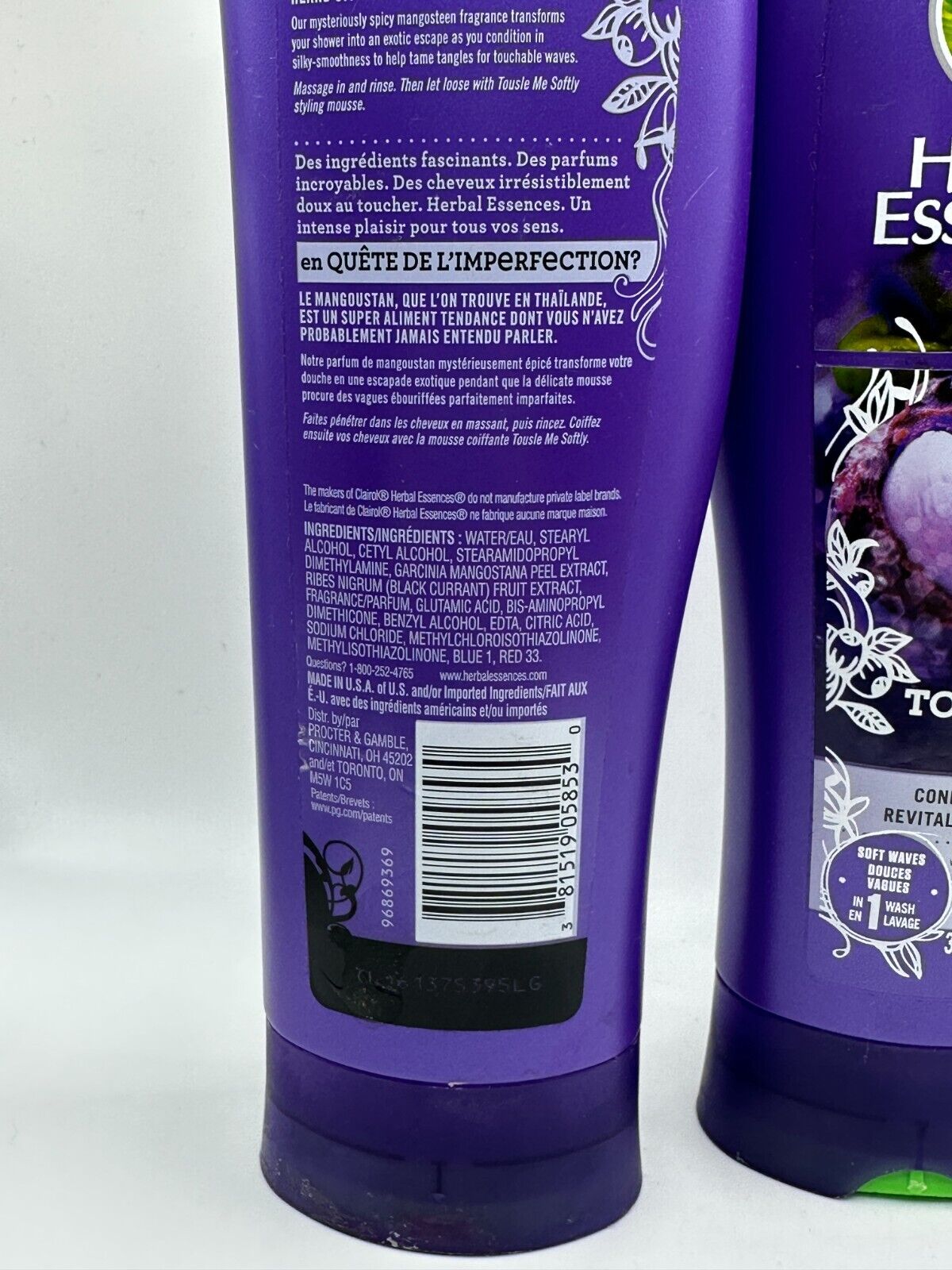 (2) Herbal Essences Tousle Me Softly Conditioner for Waves 10.1 Oz