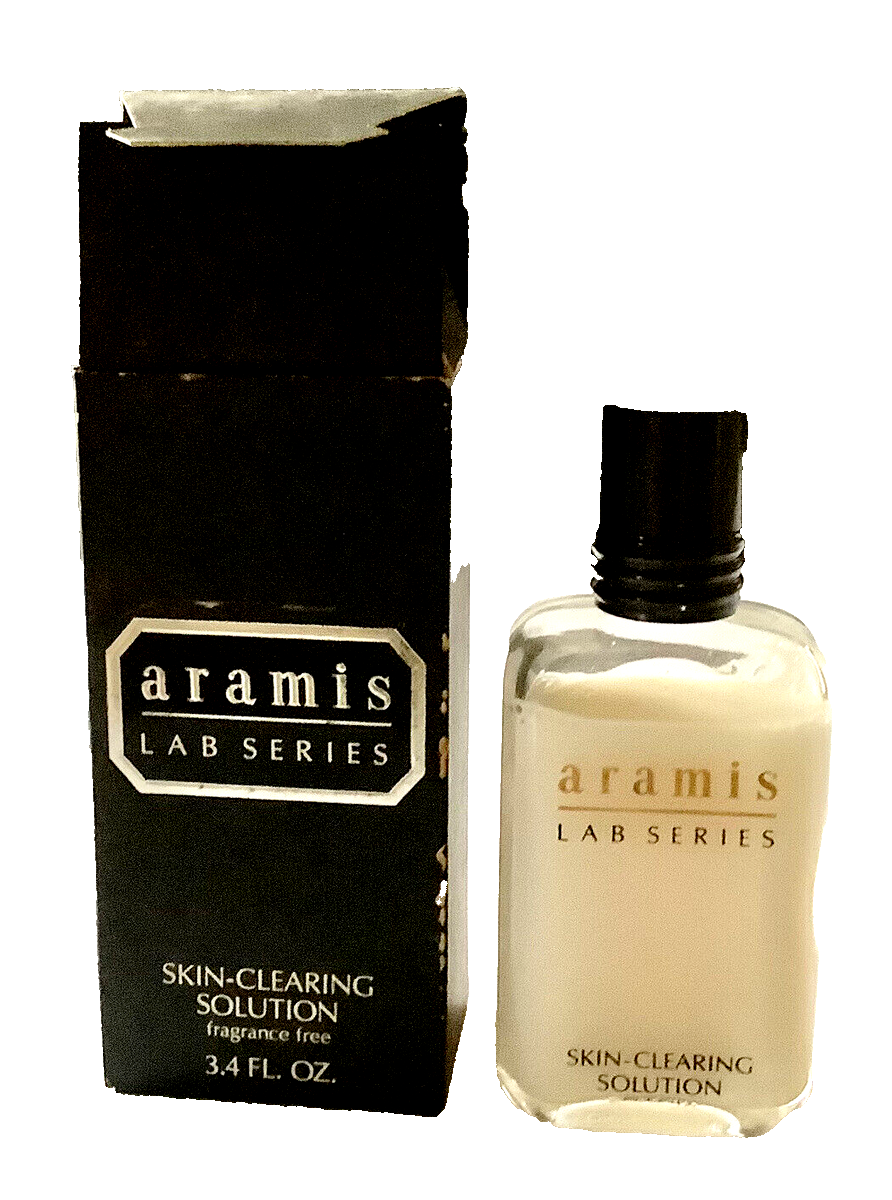 Rare Mens Aramis Lab Series Fragrance Free Skin Clearing Solution 3.4 Oz ~ NOS