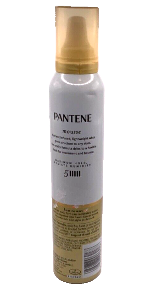 (2) Pantene Mousse 5 Maximum Hold Resists Humidity 6.6 oz