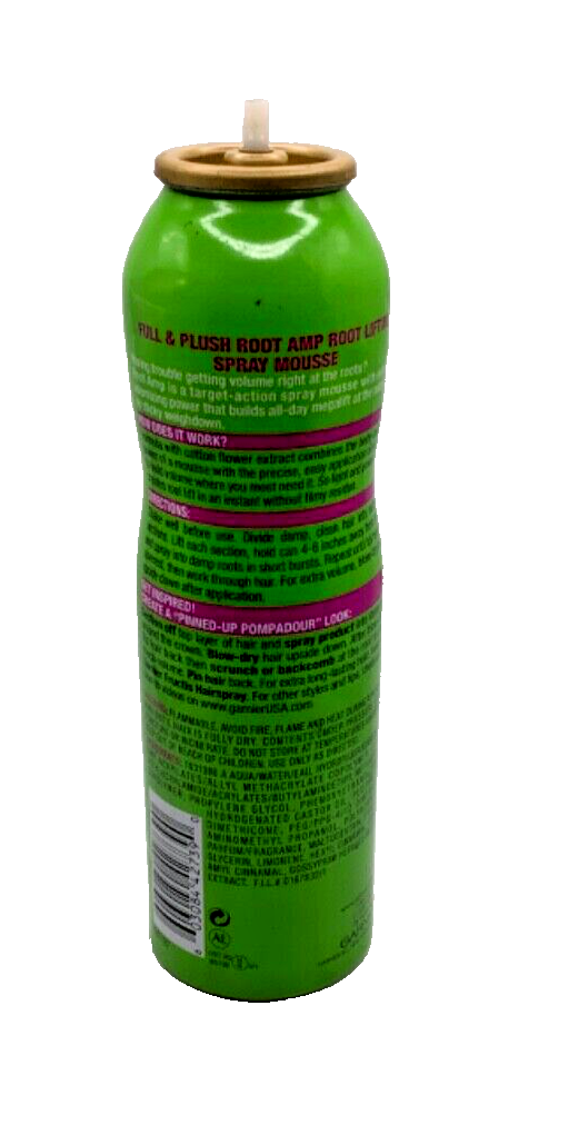 *NO NOZZLE Garnier Fructis Style Root Amp Root Lifting Spray Mousse 5.0oz