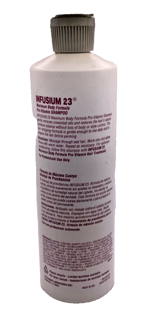 Infusium 23 Maximum Body Formula Pro-Vitamin Shampoo Fine Limp Hair 20oz