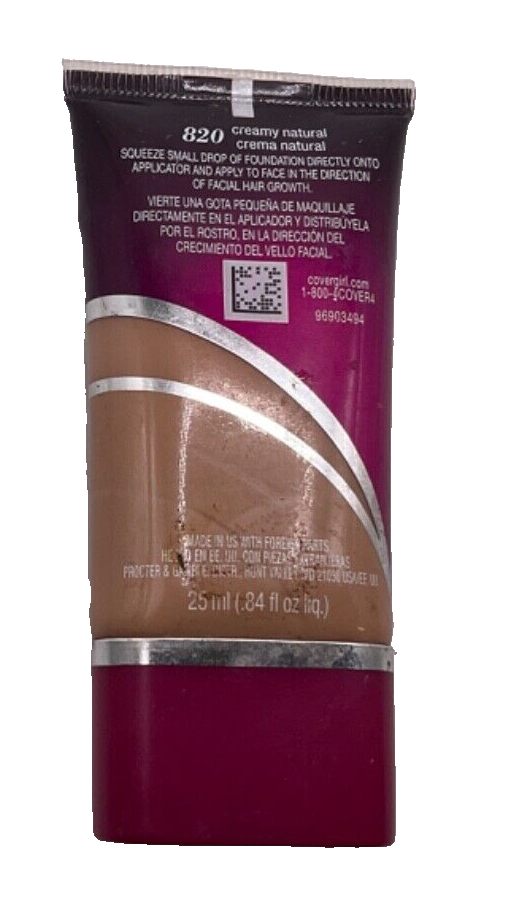 Covergirl Ultra Smooth Hair Smoothing Foundation 820 CREAMY NATURAL /.84oz