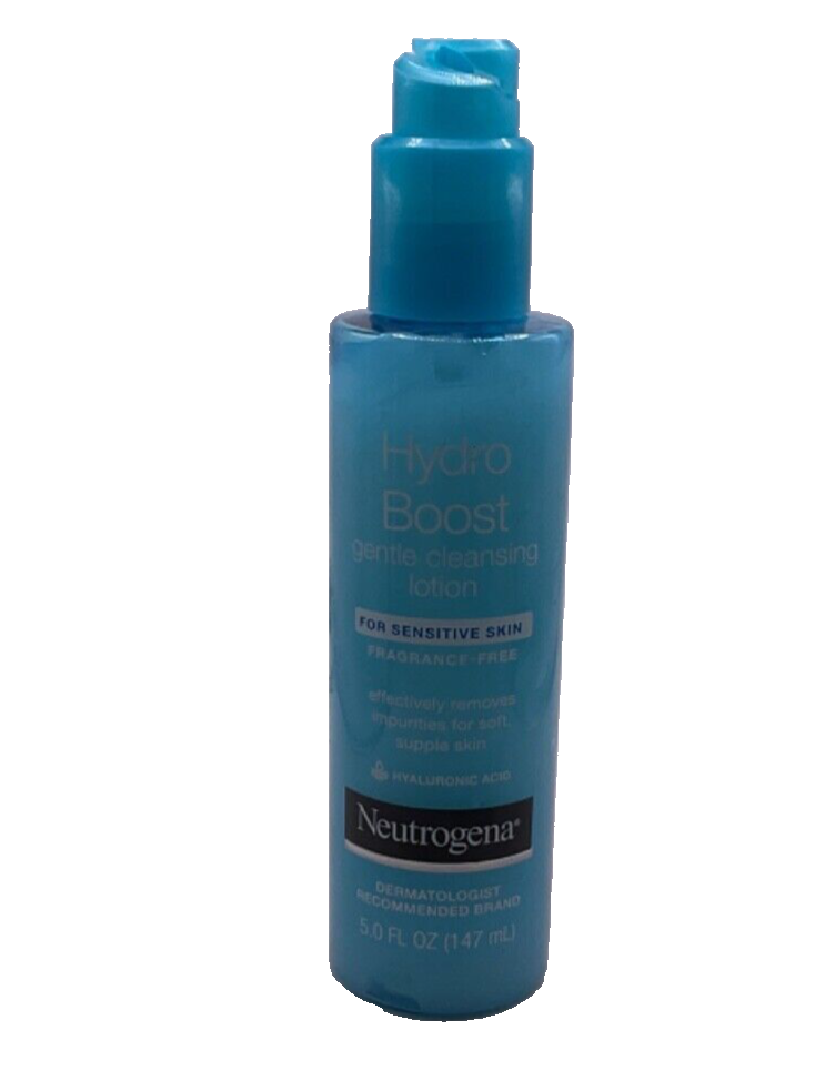 Neutrogena Hydro Boost Gentle Cleansing Lotion Sensitive Skin / 5oz *BROKEN CAP