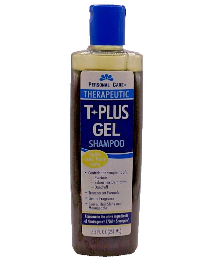 Personal Care Therapeutic T+Plus Gel Shampoo 8.5 Oz, fights itchy, flaky scalp