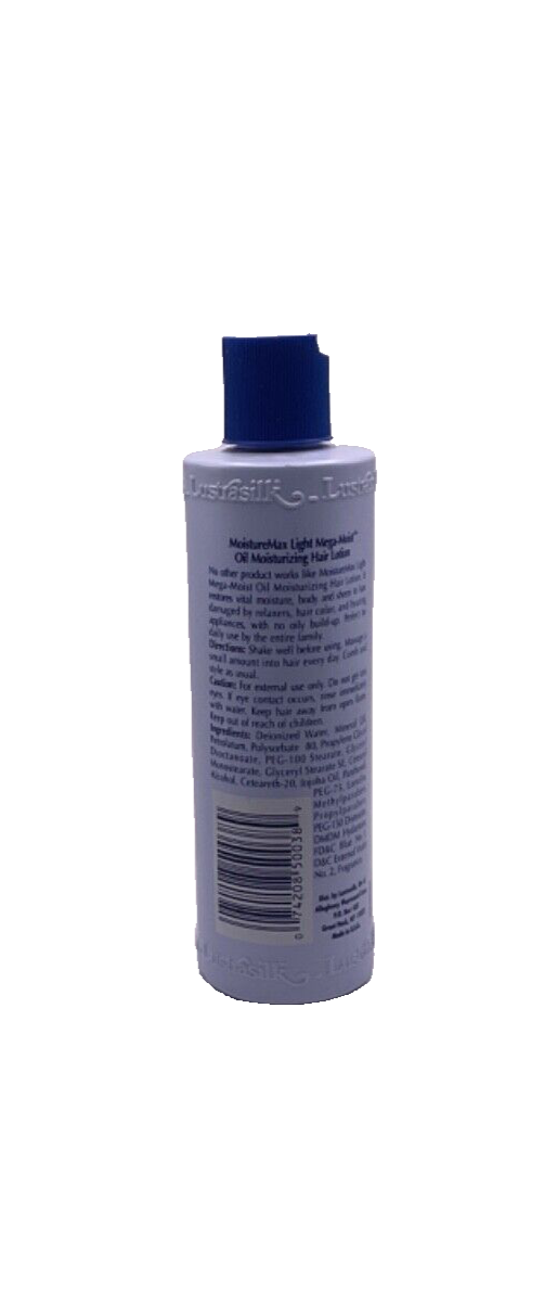 Lustrasilk Moisture Max Light Mega-Moist Hair Lotion / 8 oz