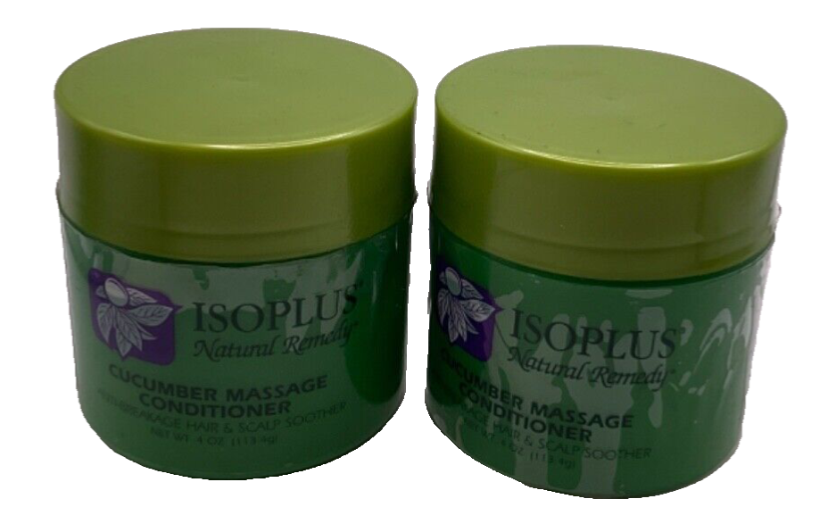 (2) Isoplus Natural Remedy Cucumber Massage Conditioner Hair & Scalp Soother/4oz