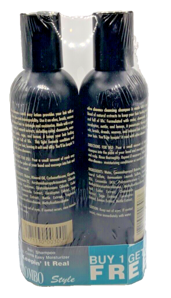 Afro Sheen Cleansing Shampoo & Comb Easy Moisturizer 8oz