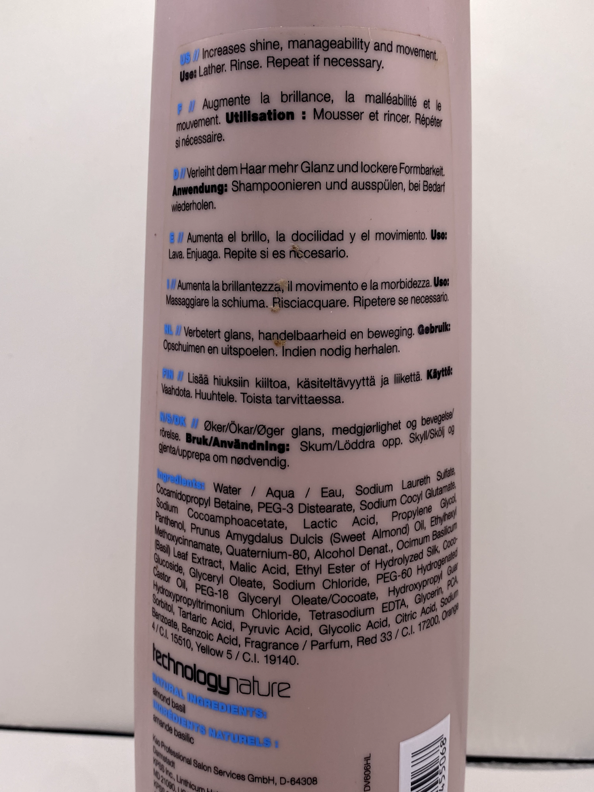 KMS SILK SHEEN Shampoo 25.3 oz / 750mL RARE