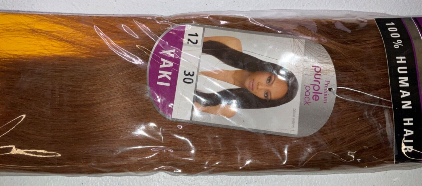 Outre Premium Purple Pack 100% Human Hair Yaki Color 30 (12 inches)