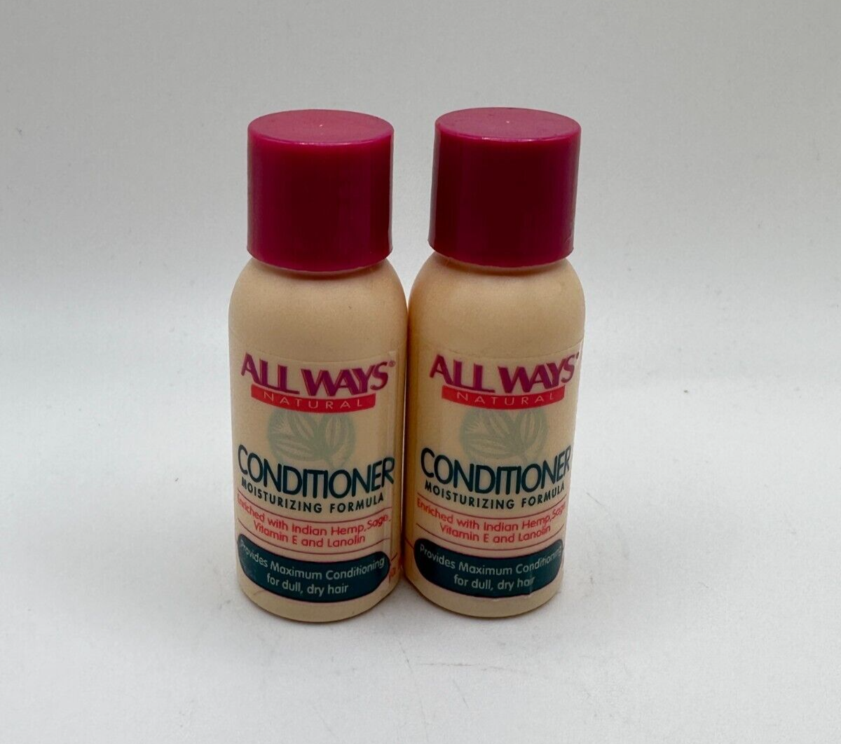 (2) Allways All Ways Natural Conditioner Moisturizing Formula - 1 oz