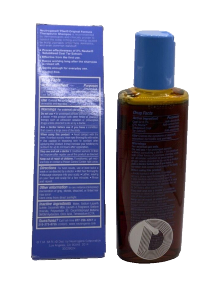 Neutrogena T Gel Shampoo Original Formula Relief Itching Flaking 4.4oz EXPIRED