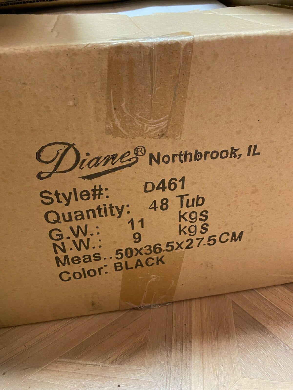 (LOT OF 48) Diane 300 pk 1 3/4" Black Hair Pins w/ Ball Tips #D467