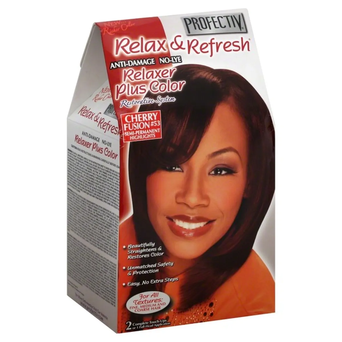 Profectiv Relax & Refresh No Lye Relaxer + Color-Cherry Fusion #53