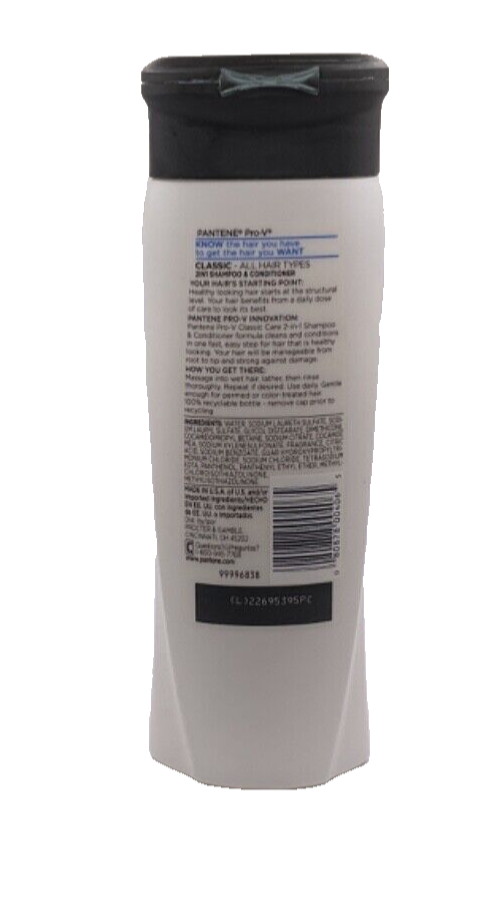 Pantene Pro-V 2 in 1 Classic Shampoo Conditioner 12.6oz *ORIGINAL FORMULA*