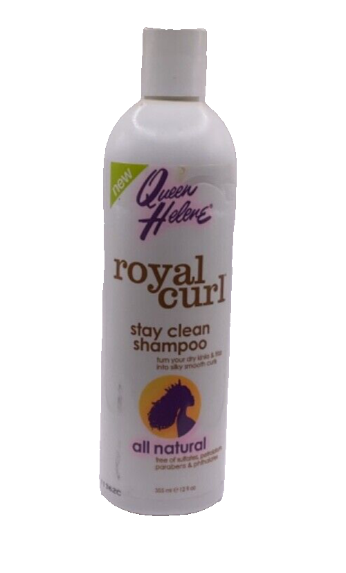 Queen Helene Royal Curl Stay Clean Shampoo 12 Ounce NEW