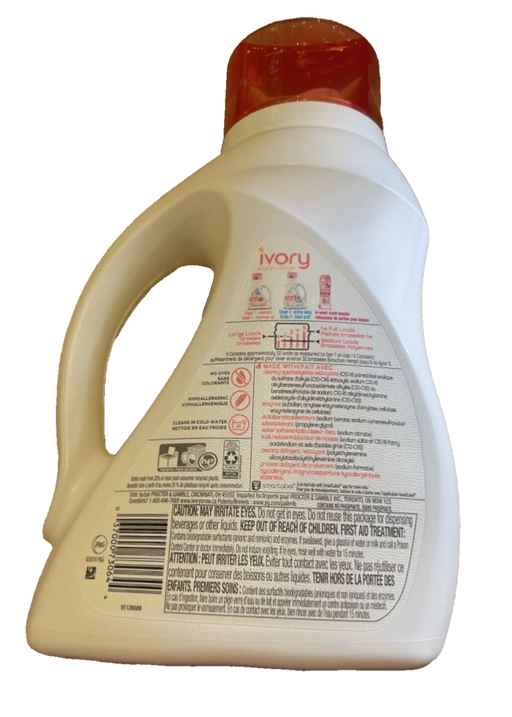 IVORY (Dreft) Snow Stage 1 & 2 Newborn Active Baby Laundry Detergent