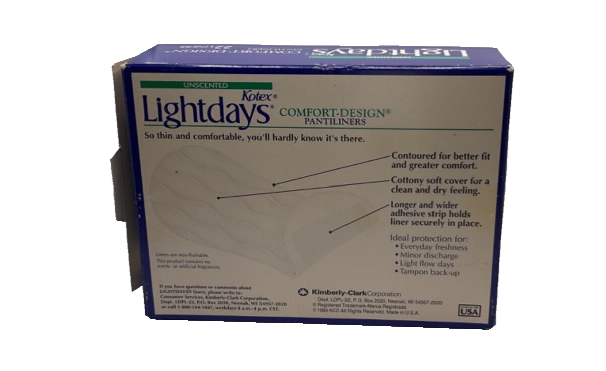 Lightdays Comfort Design Panty Liners 22 Pack