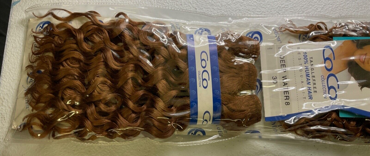 Coco Collection 100% Human Hair Deep Water/Color 30 (8 inches)
