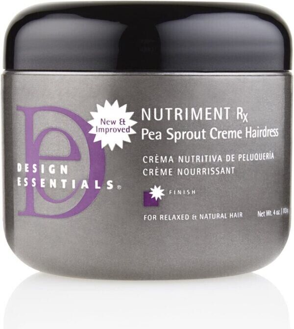 Design Essentials Nutriment RX Pea Sprout Creme Hairdress For Relaxed Hair 4 oz