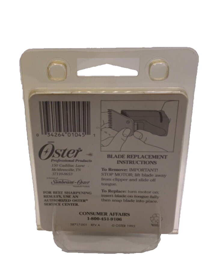Oster Turbo 111 & #10 Size 3.5 Hair Clipper Blade #76911-146 3/8"" 9.5mm