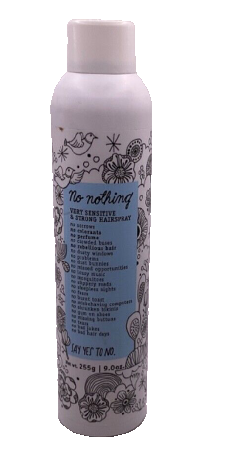 No Nothing Very Sensitive & Strong Hairspray/ 9oz