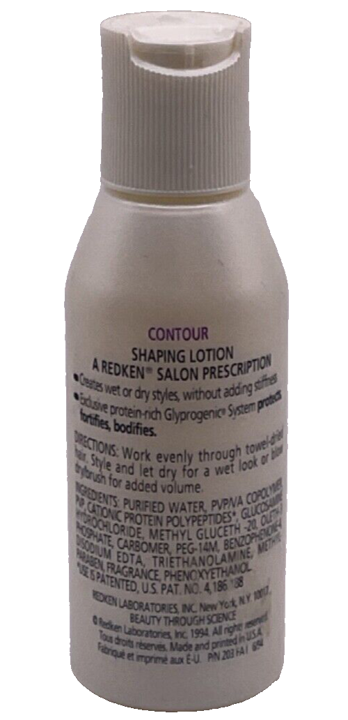 Redken Contour 8L Shaping Lotion 2oz **TRAVEL SIZE**