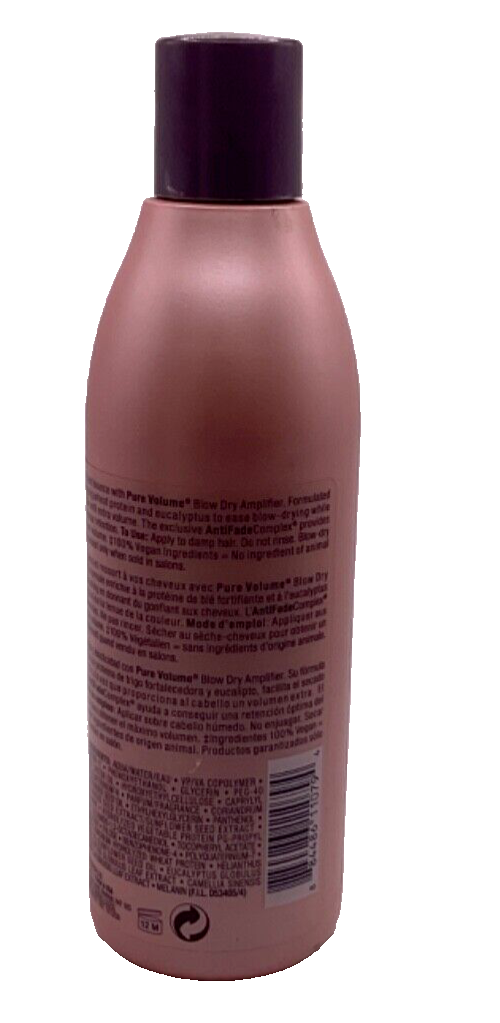 Pureology Pure Volume Blow Dry Amplifier For Fine Color Treated Hair/8.5oz