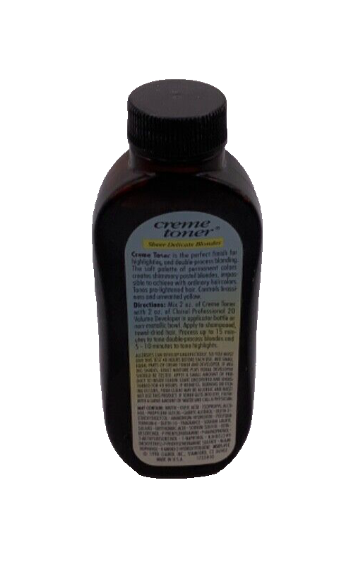 Clairol Creme Toner 300G Sheerest Blonde Base Yellow 2oz