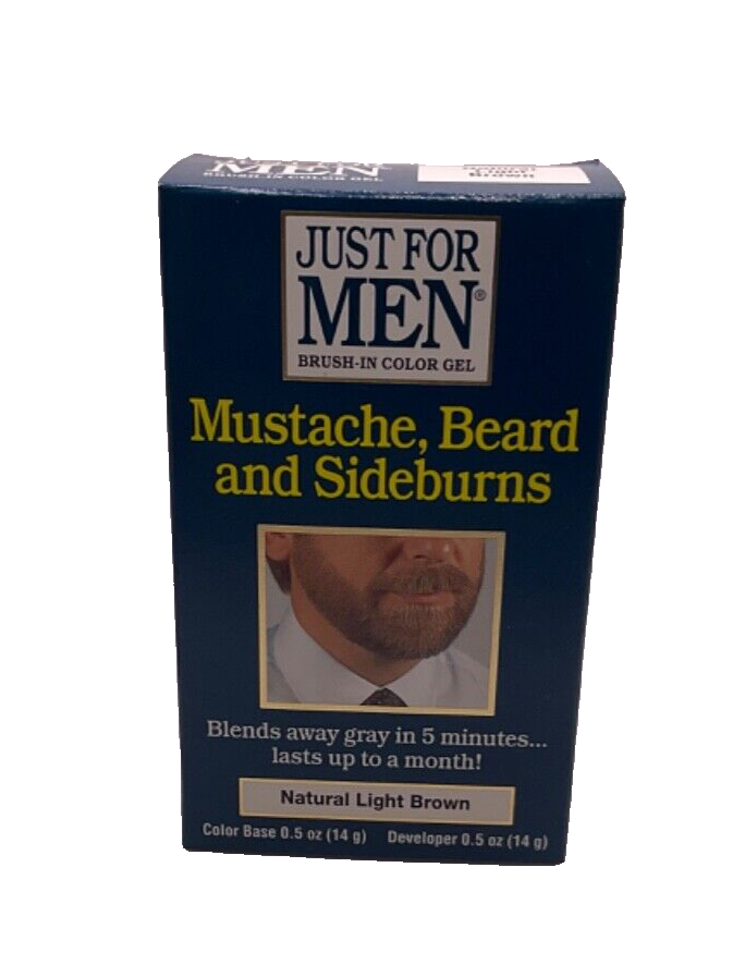 VINTAGE Just For Men Brush In Color Gel-Natural Light Brown /14g