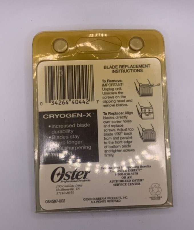 Oster Cryogen-x Clipper (Size 000) 1/50” 0.5mm 76913256