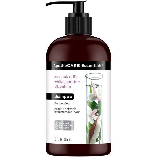 ApotheCare Essentials The Mender Shampoo Coconut Milk White Jasmine 12oz