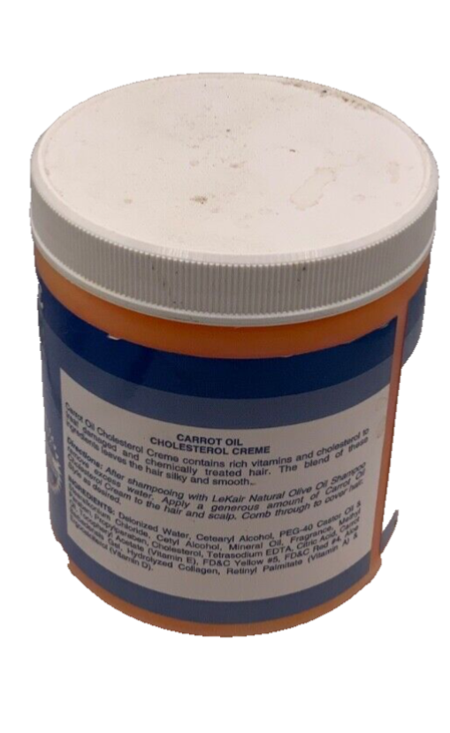 New Lekair Natural Carrot Oil Cholesterol Creme 20oz