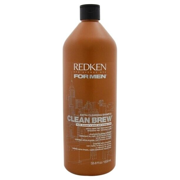 Redken For Men Clean Brew Extra Cleansing Shampoo 33.8 Oz