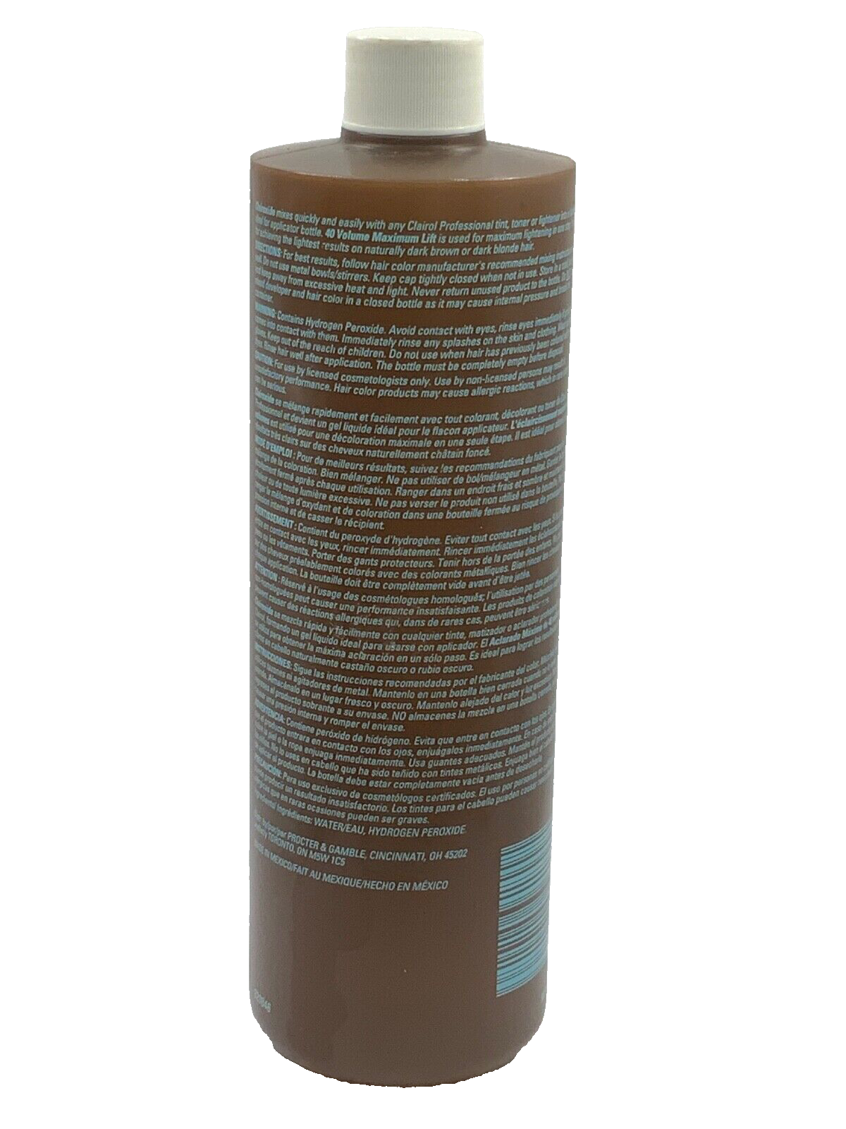Clairol 40 Clairoxide Maximum Lift 40 Volume 16oz