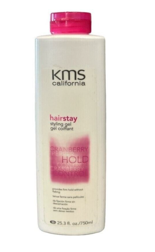 KMS CALIFORNIA Cranberry Hairstay Styling Gel 25.3 Fl Oz Original Formula