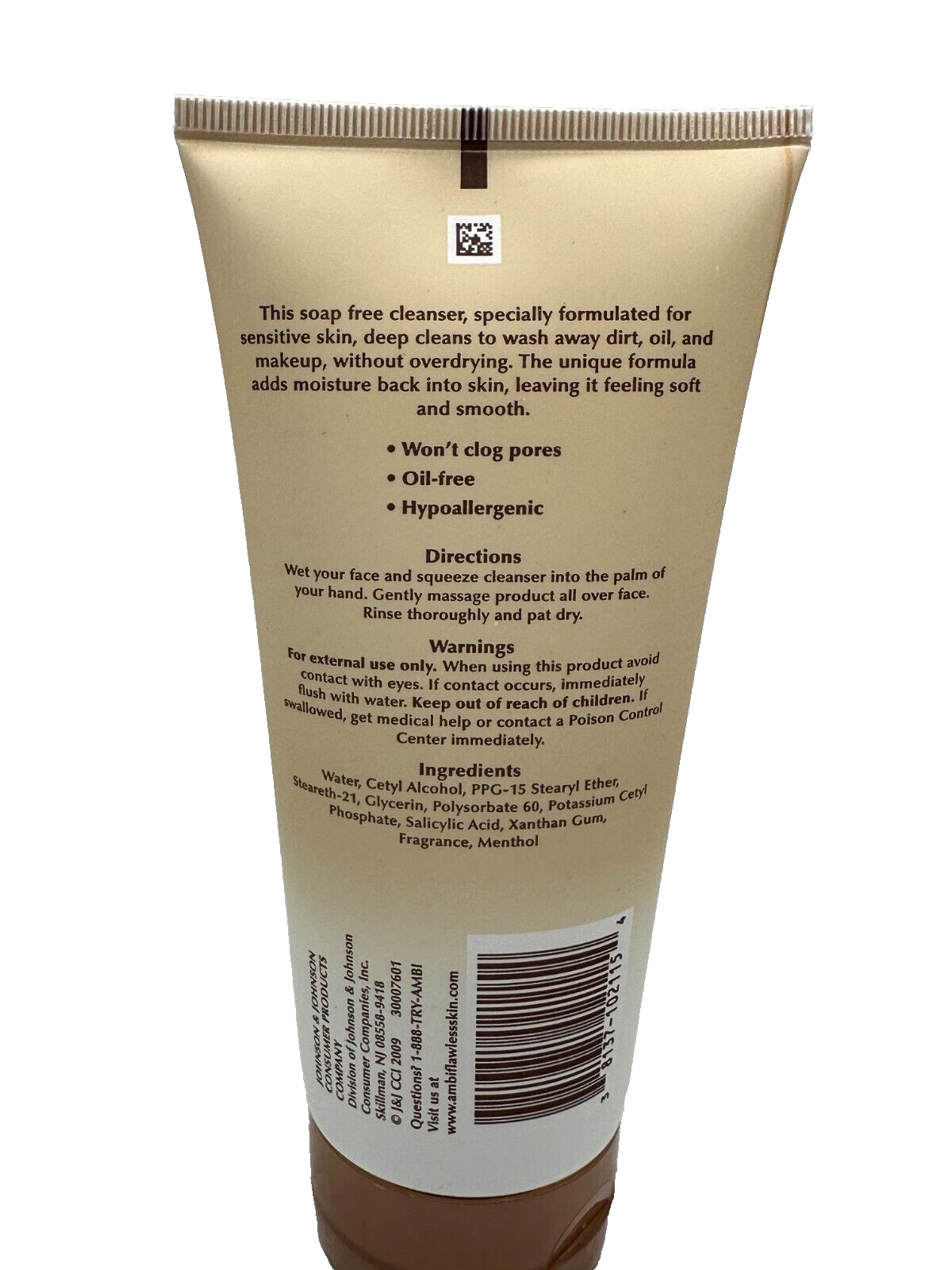 AMBI ESSENTIALS GENTLE CLEANSER DEEP CLEANS FOR FRESH SMOOTH SKIN 5OZ