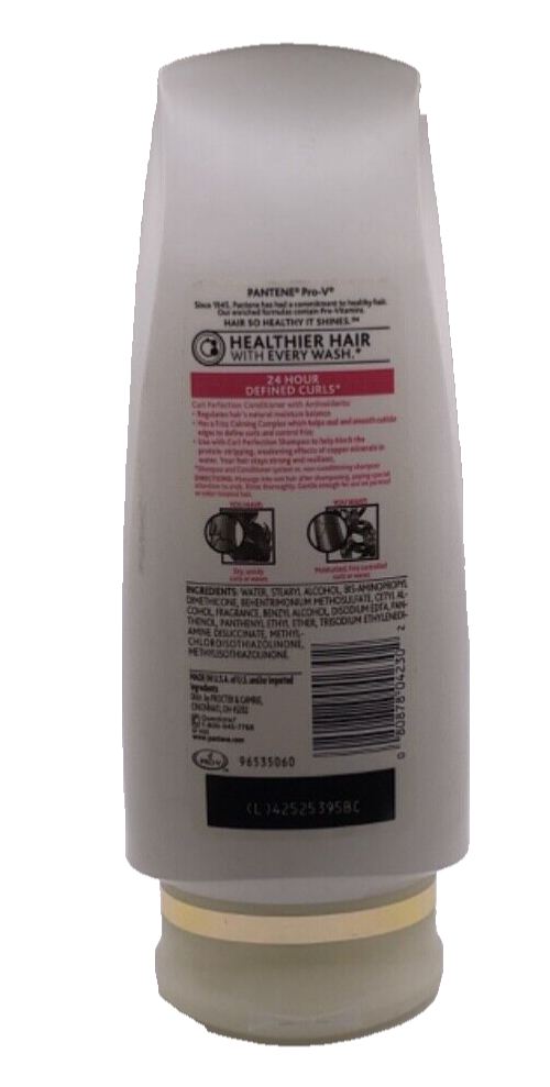 Pantene Curl Perfection Moisturizing Conditioner 24 Hour Defined Curls 12.6oz