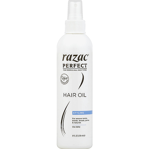 Razac Perfect For Perms & All Hair Types Hair Oil / 8 oz