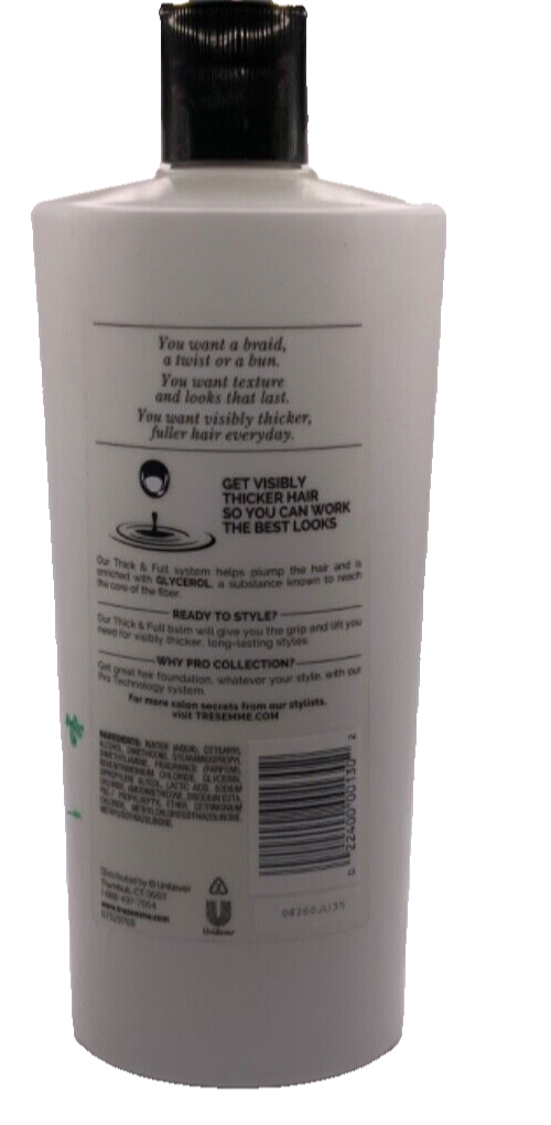 ( LOT OF 3) TRESemme Thick & Full with Glycerol Ph-Balanced Conditioner 22 oz