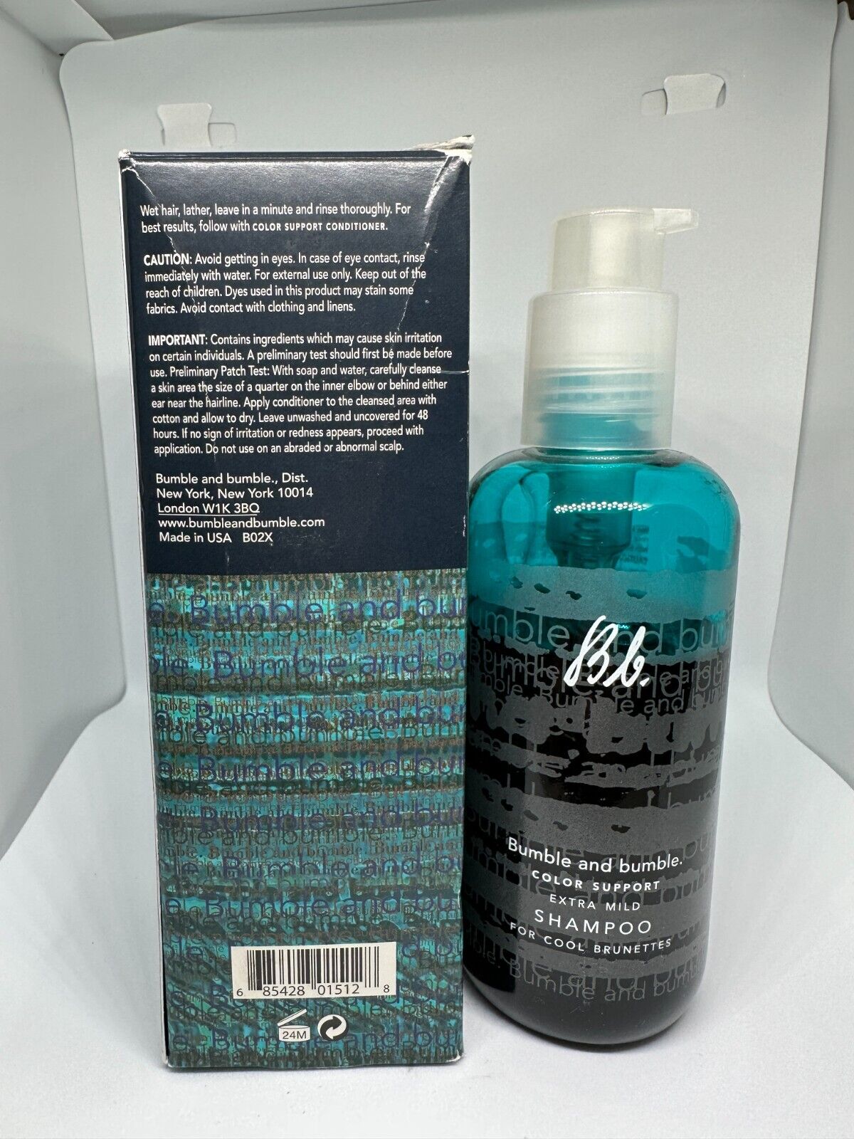 Bumble and Bumble Color Support Shampoo, Extra Mild, for Cool Brunettes, 8 fl oz