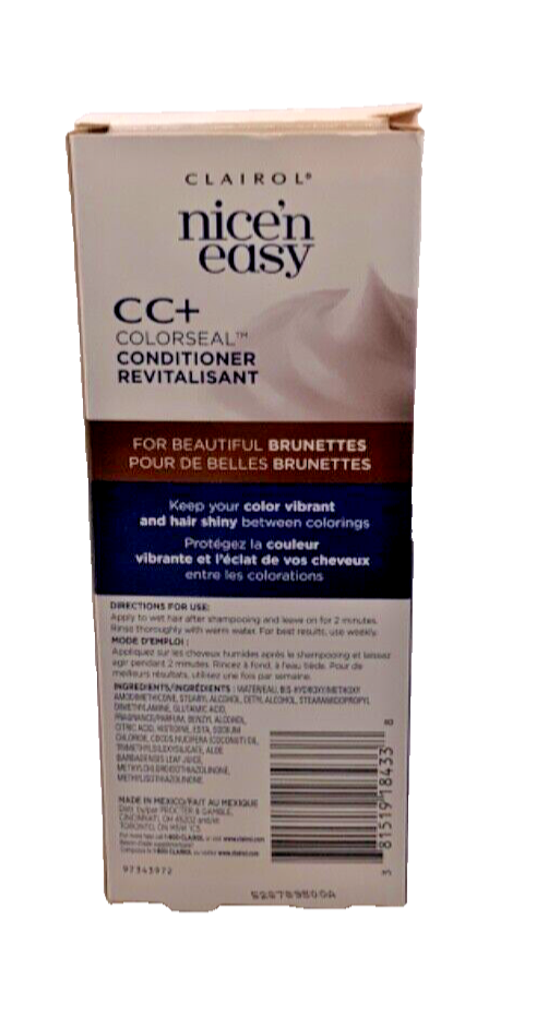 Clairol Nice N Easy CC+ Colorseal Intense Conditioner For Brunettes 1.85oz