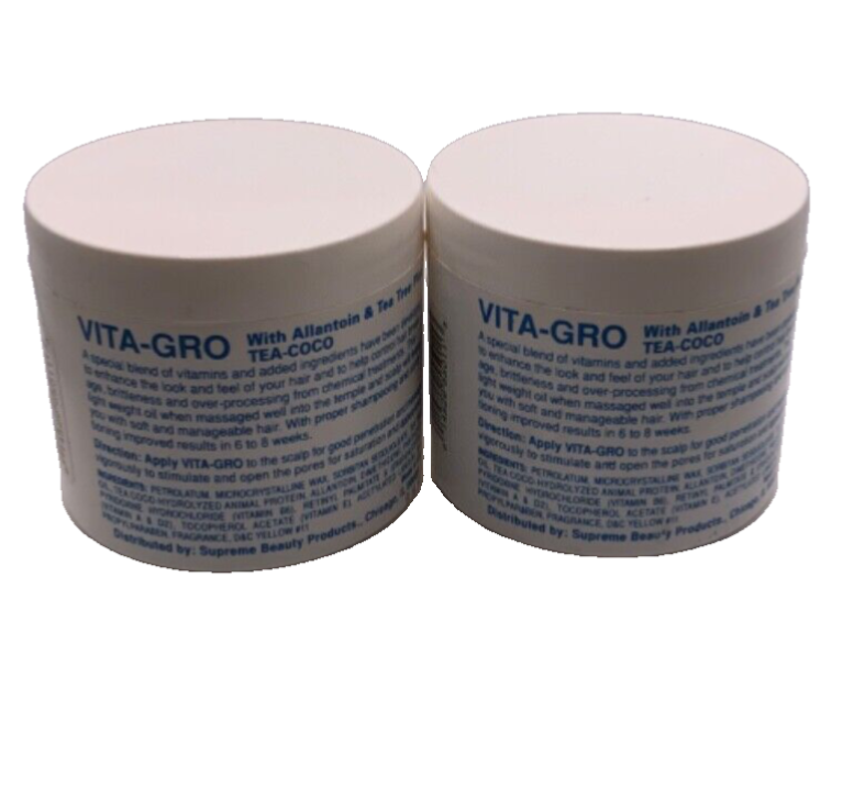 (2 Pack) Supreme Vita-Gro For Hair And Scalp With Tea-Coco, Allantoin 4oz