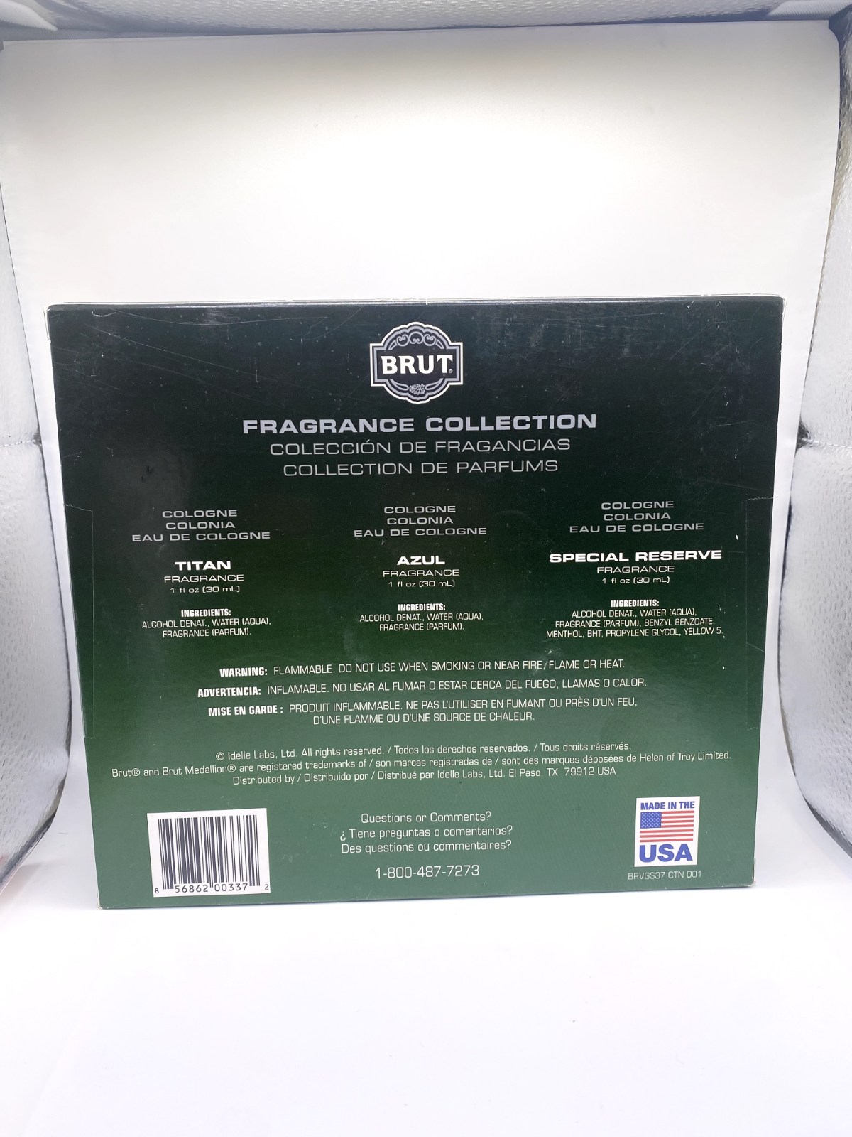 Fragrance Brut Collection Faberge for Men Azul Special Reserve Titan 1 Fl Oz Ea