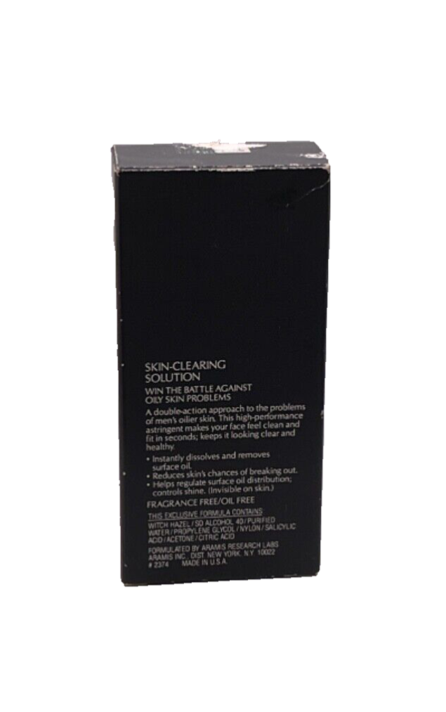 Rare Mens Aramis Lab Series Fragrance Free Skin Clearing Solution 3.4 Oz ~ NOS