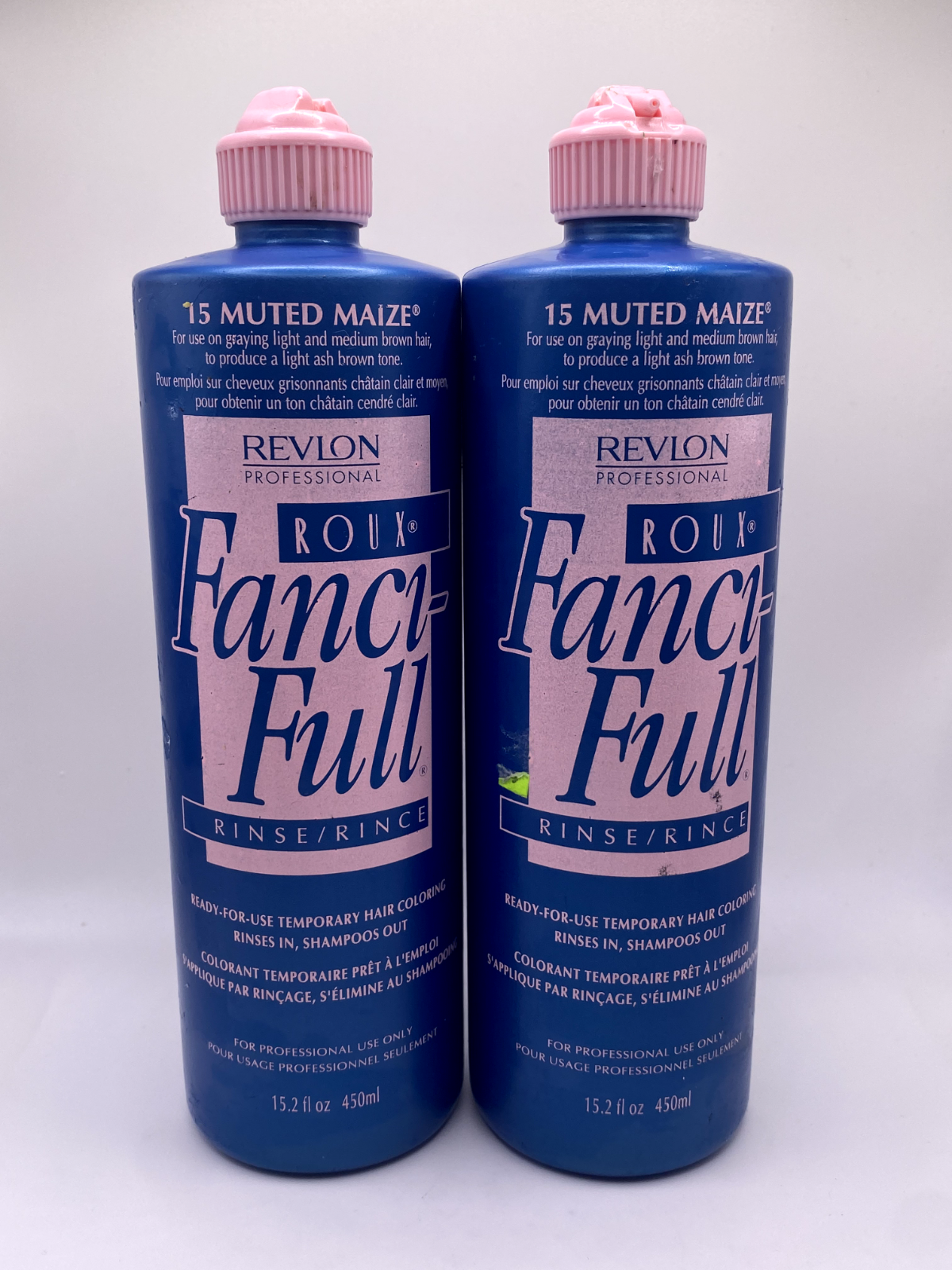 (2) Roux Fanci Full Temporary Haircolor Rinse #15 Muted Maize