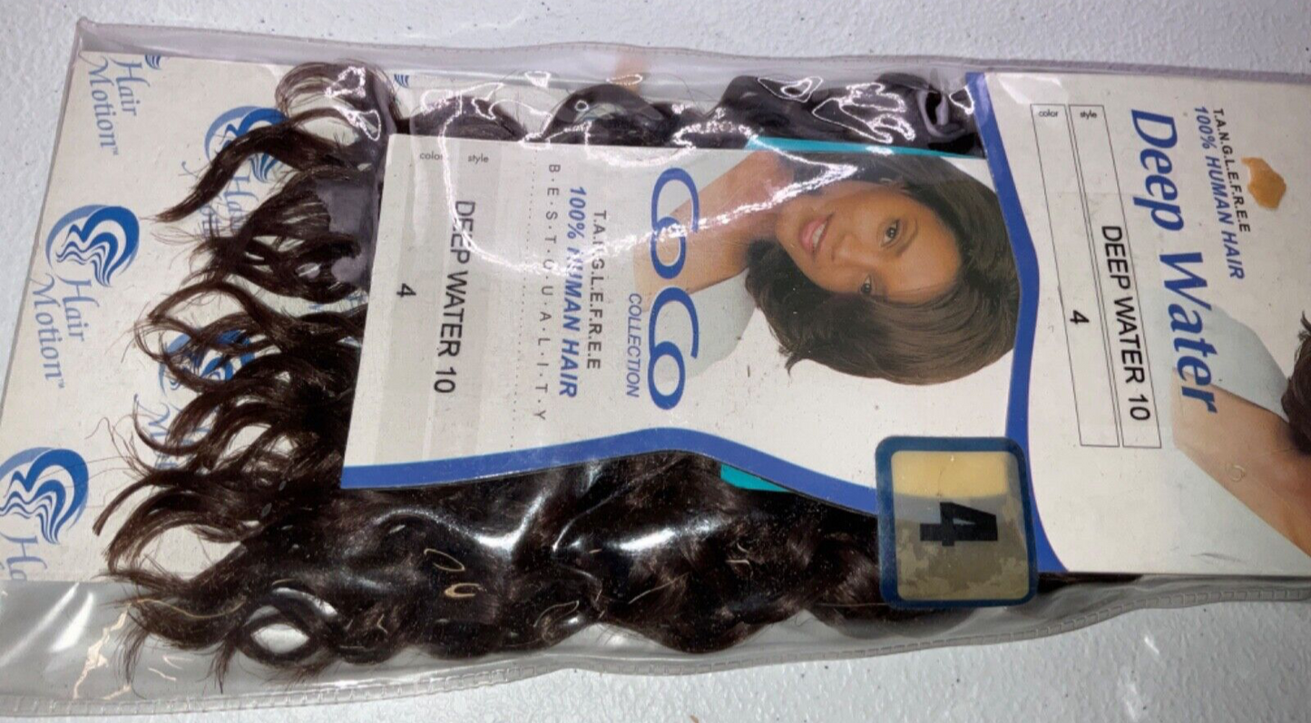 Coco Collection 100% Human Hair Deep Water Color 4 (10 inches)