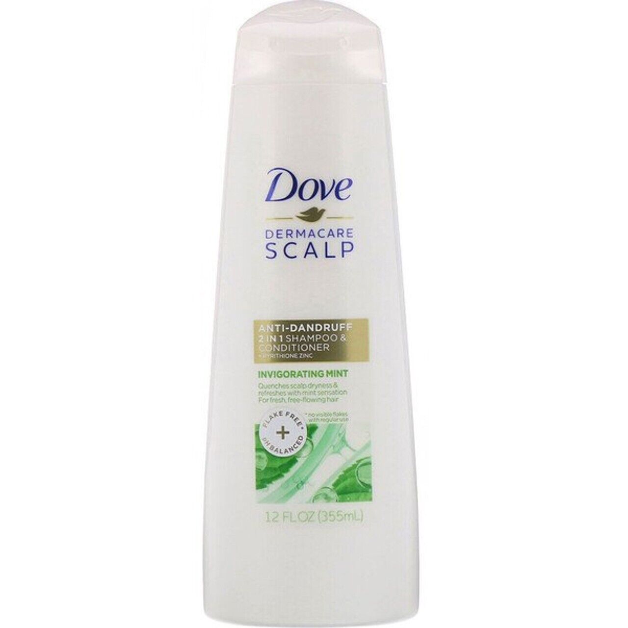 Dove Dermacare Anti-Dandruff 2 in 1 ShampooConditioner Invigorating Mint 12 oz