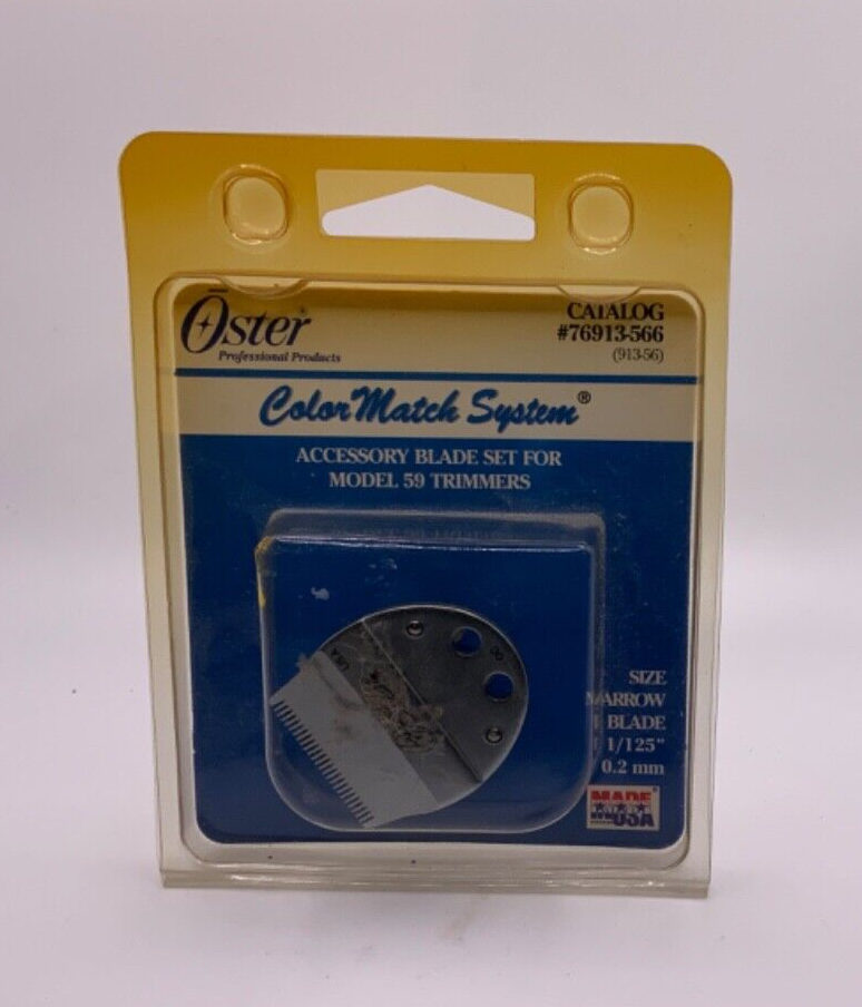 Oster Color Match Blade Set Model 59 Trimmers Narrow Blade 1/125” 0.2mm 76913566