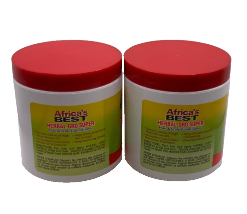 (2 PACK) Africa’s Best Herbal Gro Super Hair & Scalp Conditioner 5.25oz